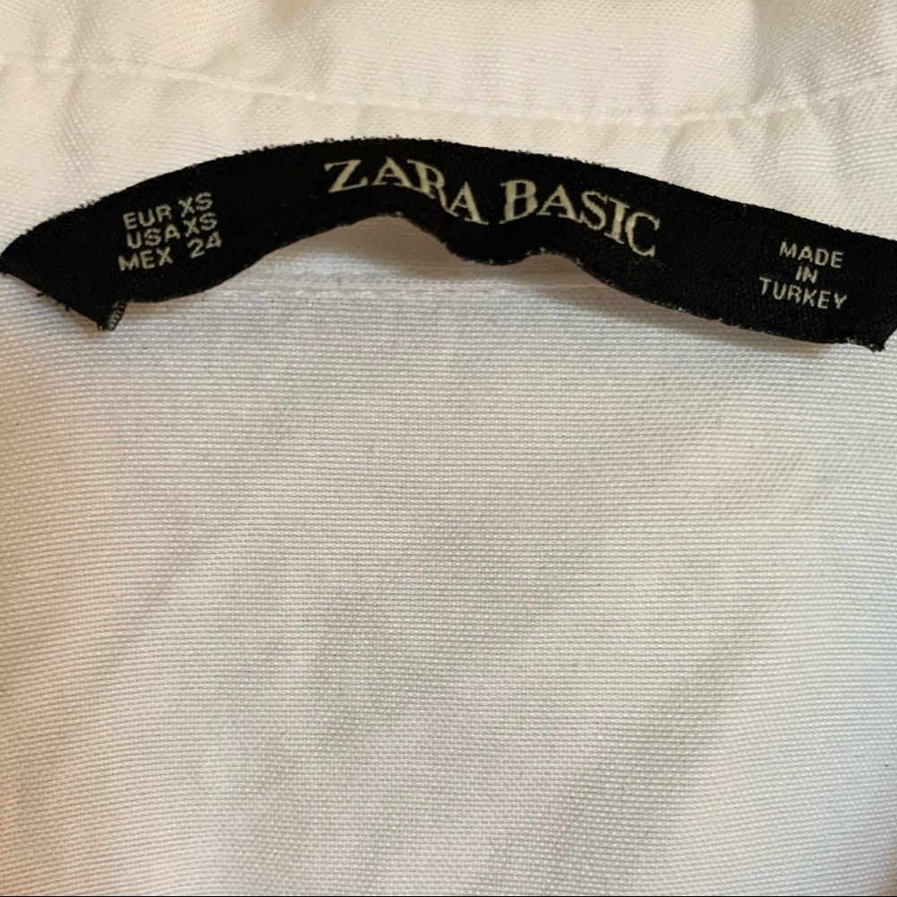 Zara Basic Button Down Shirt Size Xs - image 4